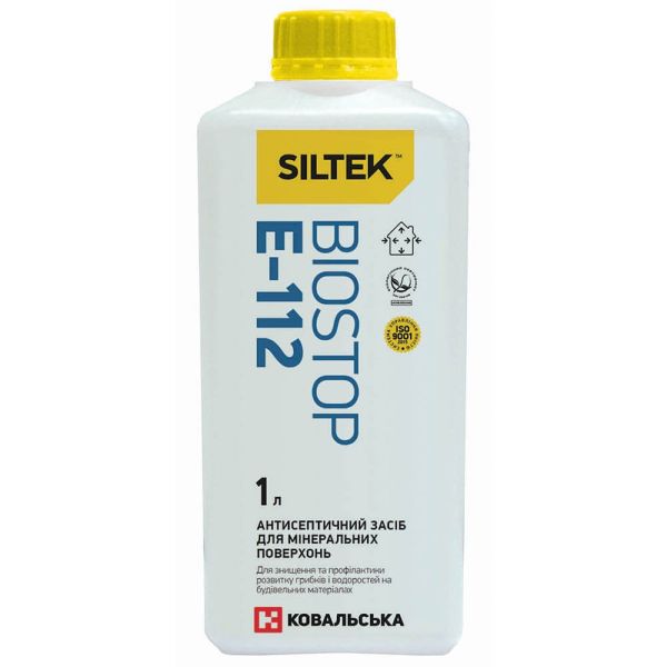 Е-112 Siltek Biostop засіб антисептичний для мінеральних поверхонь (1л)