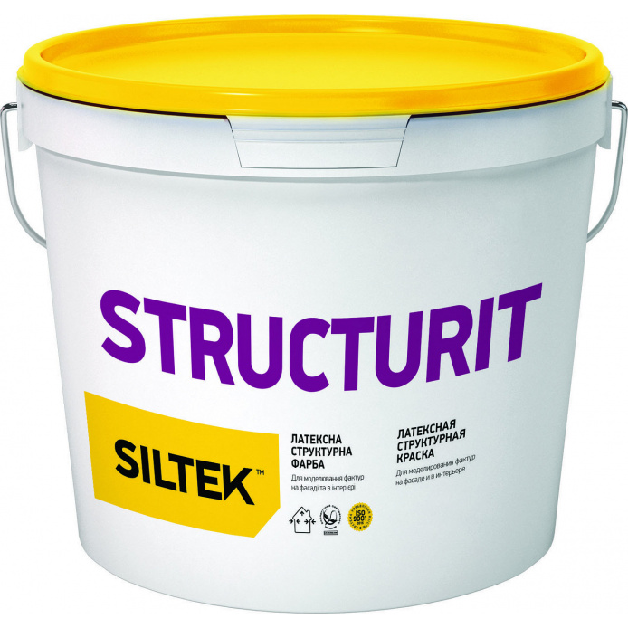 Фарба латексна Structurit структурна база TС,14 кг Siltek