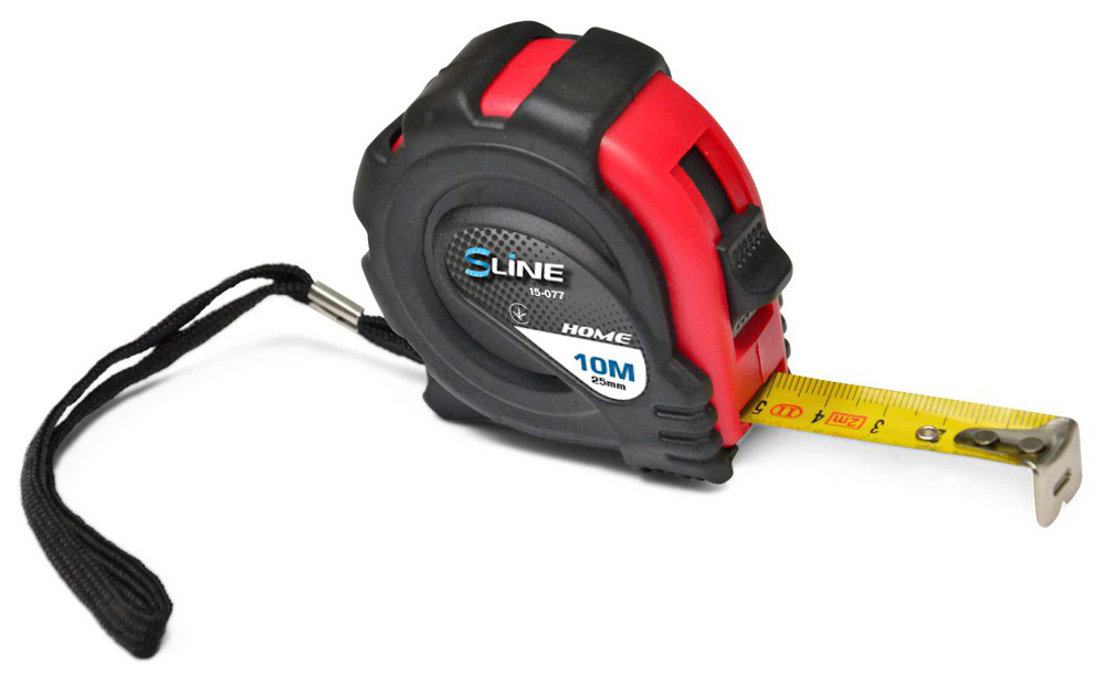 Рулетка прогумований корпус 10м.х25 мм. Progress 15-077