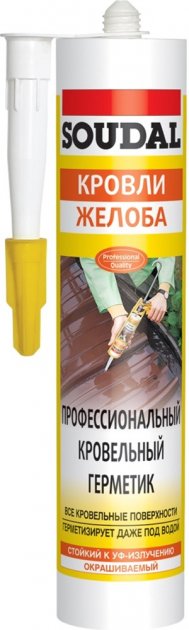 Герметик профес.кровел.бесцветный SOUDAL 280мл