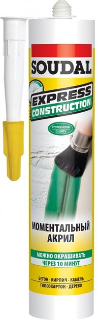 Герметик акриловый SOUDAL, белый 300
