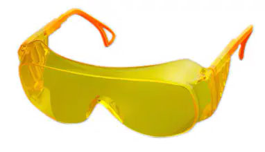 Окуляри захисні відкриті прозорі  жовті 16-523 