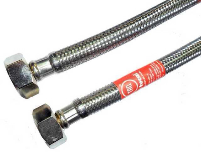 Шланг водяний 1\2*1\2 ВВ 0,4м нержав.ст.