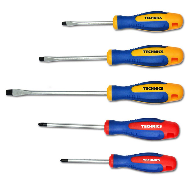 Набір викруток, Cr-V, (3SL, 2PH), "Master" • 47-523