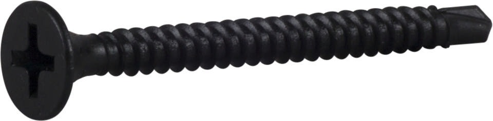ГВИНТ ДЛЯ ГІПСОКАРТОНУ ДО СТАЛЕВИХ БАЛОК PH2 3,5X25 ФОСФАТОВАНИЙ (1000)