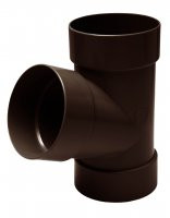 Трійник труби 67град.коричневий 100мм