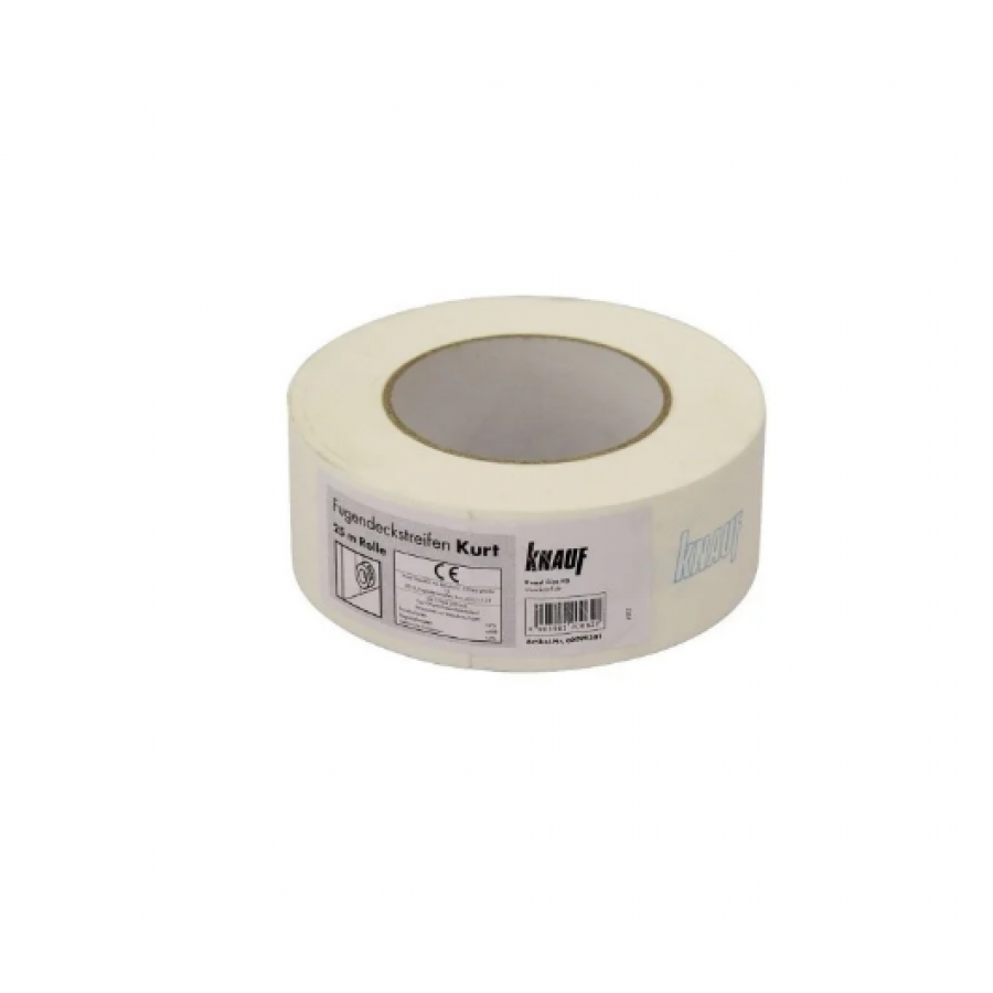 Бумажная лента для швов ГКП 25м Fugendeckstreifen Kurt