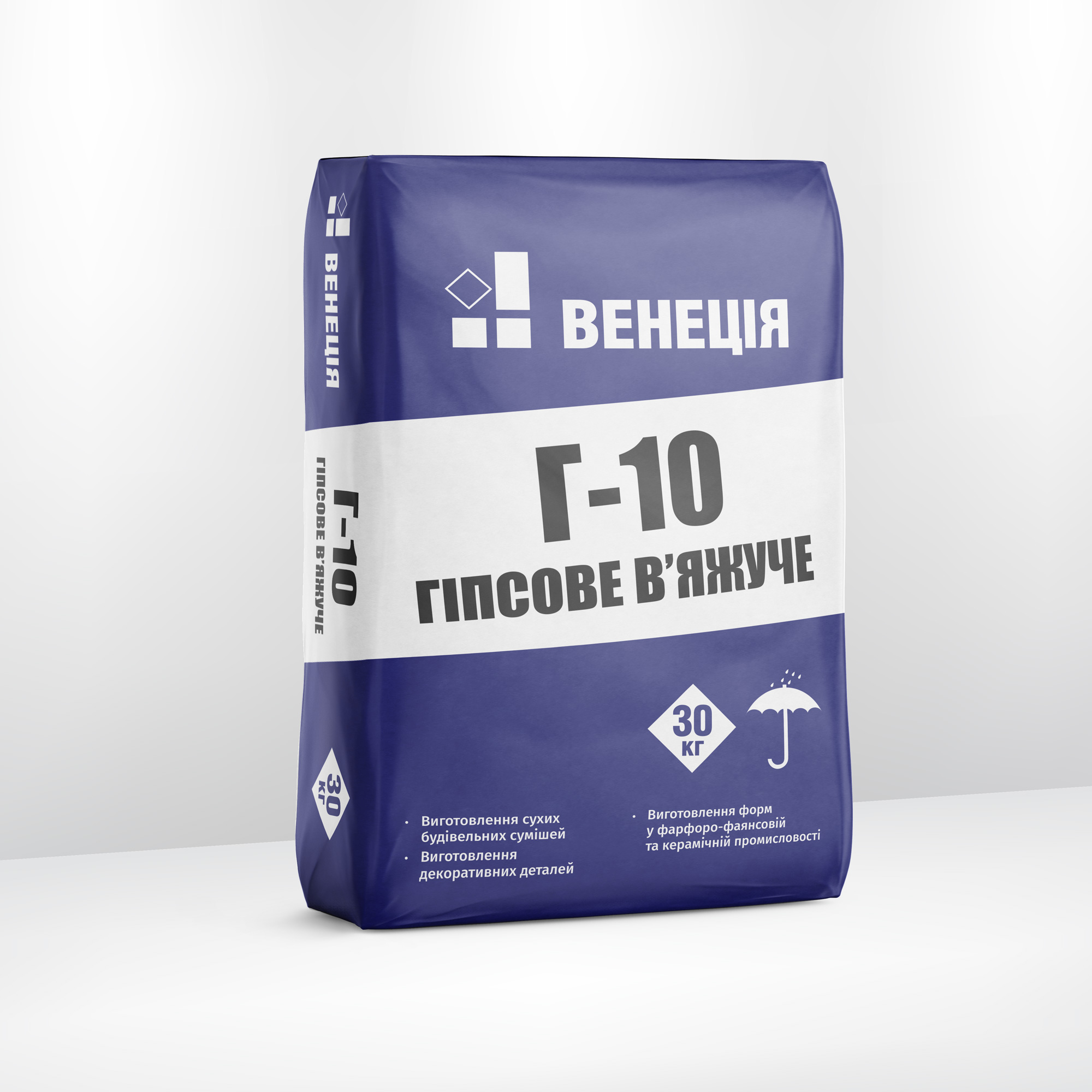 ВЕНЕЦІЯ Г-10 Гіпсове в'яжуче, 30кг, 40/пал