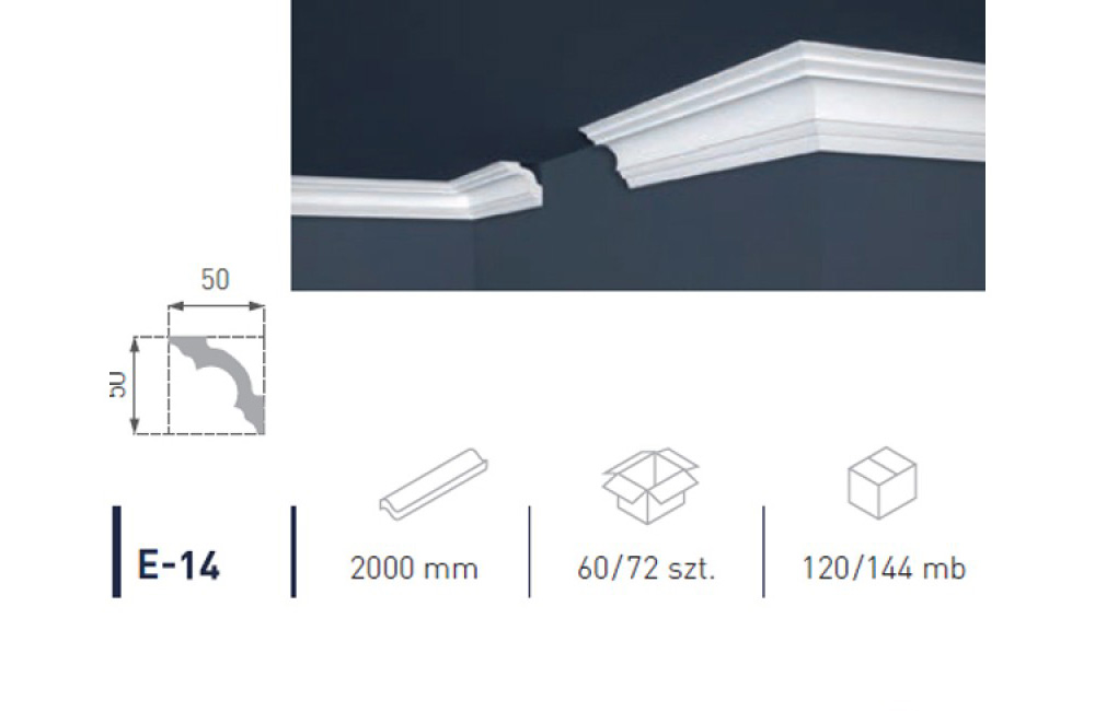 Профіль для стелі Е-14(а) MARBET LUX 2м/72