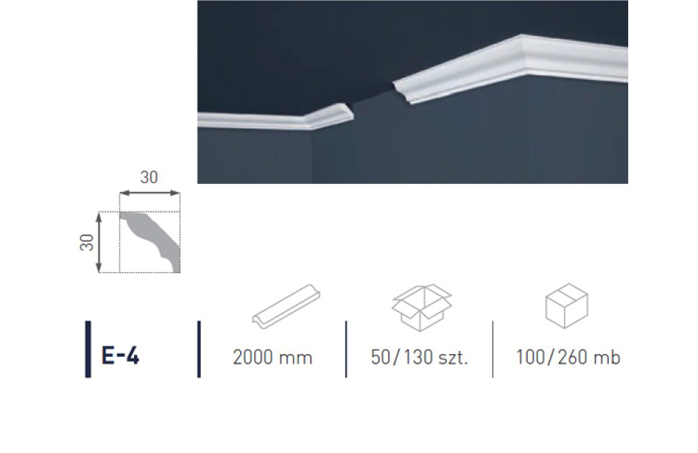 Профіль для стелі Е-4 MARBET LUX 2м/130