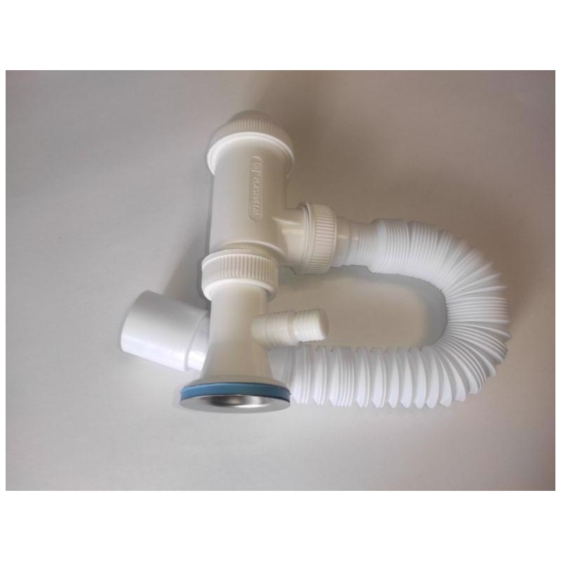 Сифон д/умывальника 40*800 с выпуском, г/тр 40/50 УМН(мини) PLASTDETAL 6