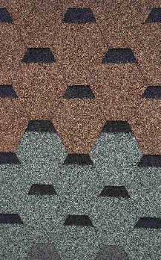 Бітумна черепиця MOSAIC- COFFEE BROWN- ESTATE GREY 1уп= 3м2