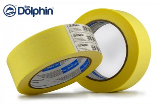 Стрічка малярська DOLPHIN 19ммх50м (ПОЛЬША) • 10-000-1