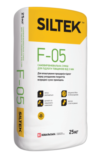 F-05 самовыравн. пол от 3мм -70 Siltek 25кг
