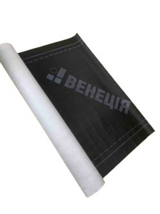 Плівка супердифузійна мембрана ВЕНЕЦІЯ (чорна) 1,5х50м AIR 200г/м2 (75м2)