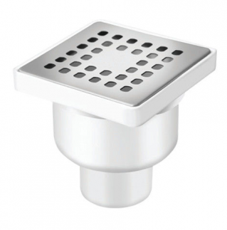 Трап ПВХ 50х90* н/ж 150х150 з сухим засувом