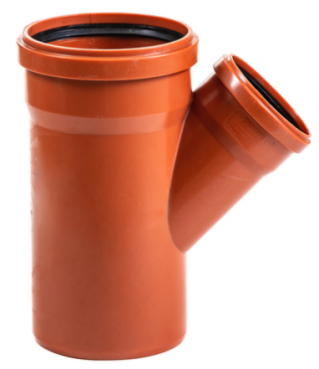 Трійник зовн. канал. 160\160 45*