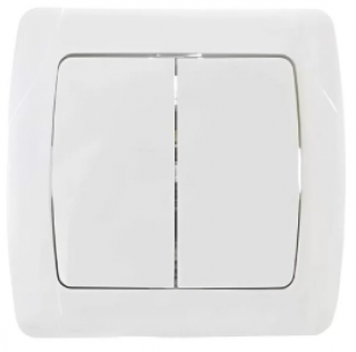 Вимикач 2-кл. Білий VI-KO CARMEN 90561002