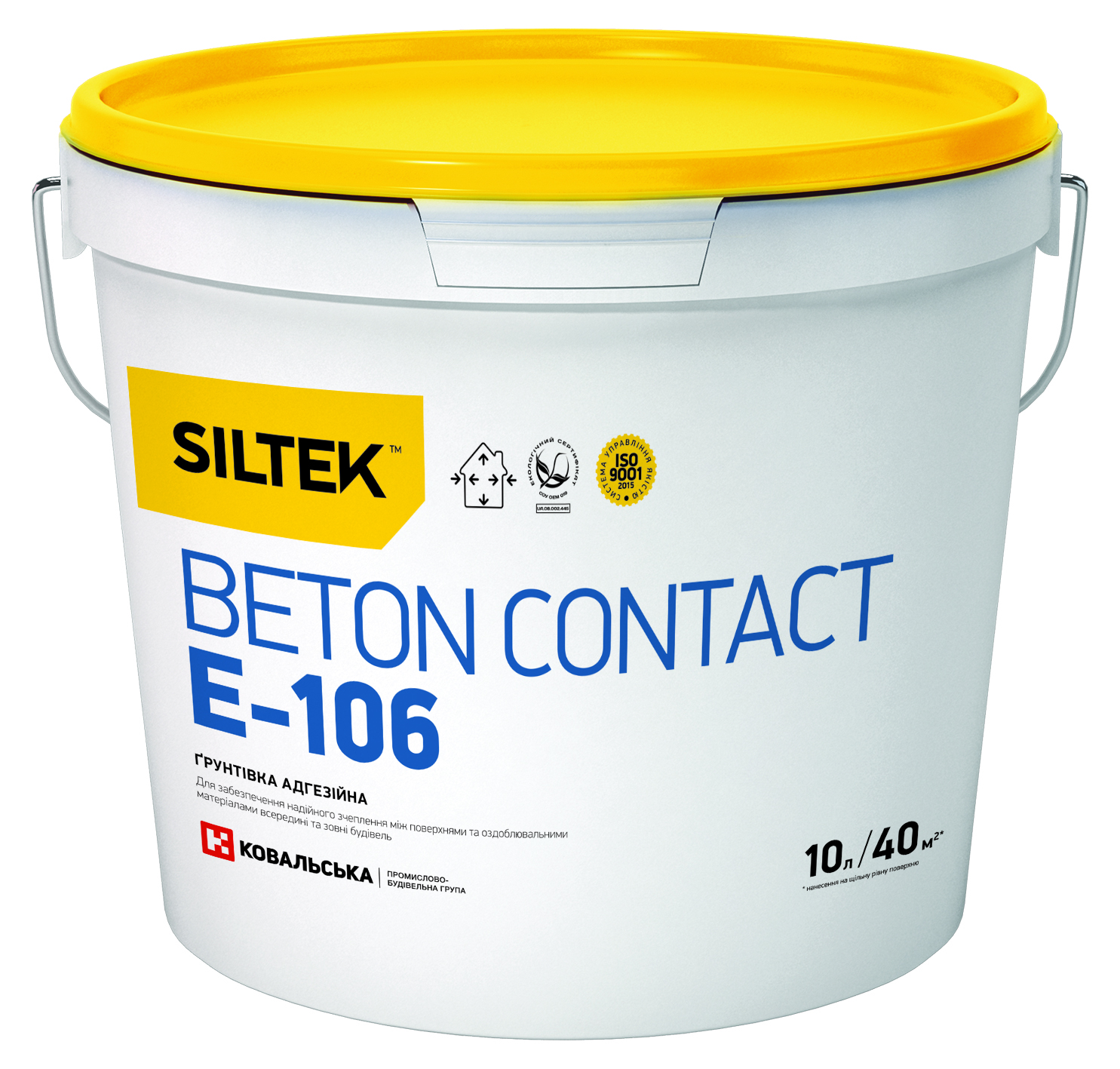 Е-106 грунтівка адгезійна Beton-contact 10л SILTEK