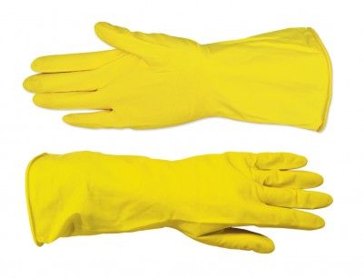 Перчатки резиновые с напылением L 16-102