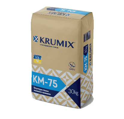 KRUMIX КМ-75 Штукатурка гіпсова машинного нанесення 30кг. (40шт/п)