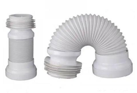 Гофра труба армована для унітаза з випуском 110мм  від 500мм - д.230мм