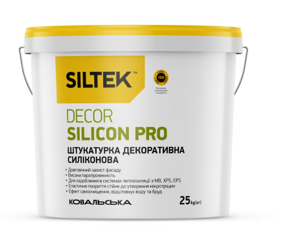 Siltek Decor Silicon Pro Силіконова штукатурка камінцева 1,5 мм, база DС, 25 кг