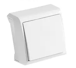 Вимикач 1-кл. зовнішній Vera Білий 90681001